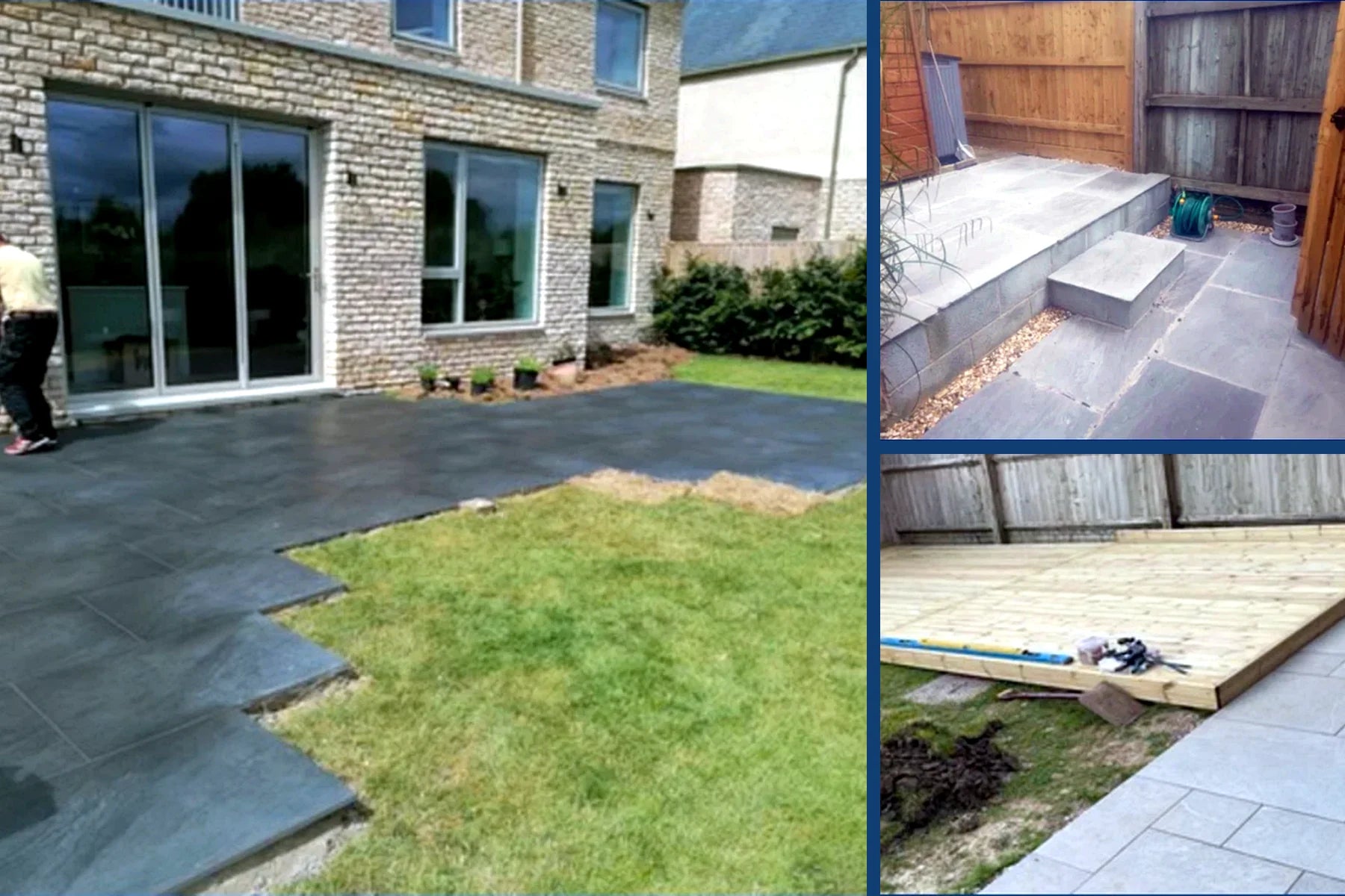 Patio, paving and decking work